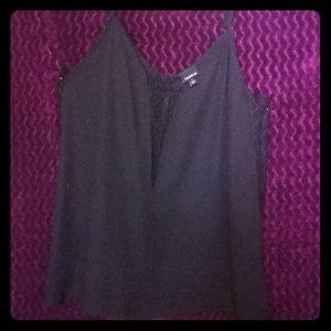 Black Lacey Torrid tank top! Size 1good condition!